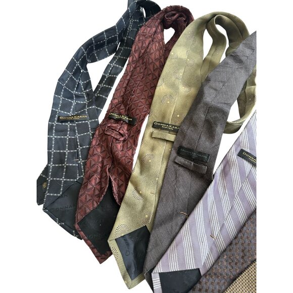 DONNA KARAN Men's Vintage Lot of 7 Neck Ties - Picture 3 of 8